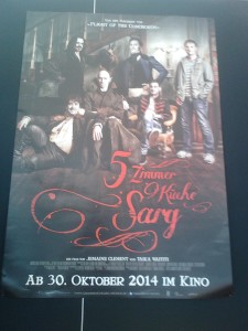 Deutsches Filmplakat der Vampir-Komödie 5 ZIMMER, KÛCHE, SARG